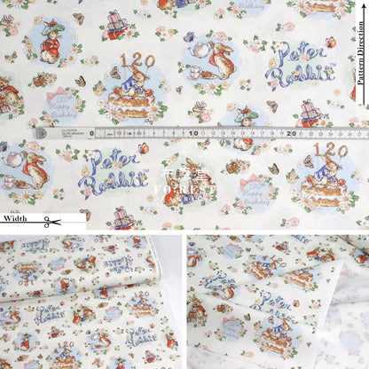 Oxford - Peter Rabbit Blue Fabric