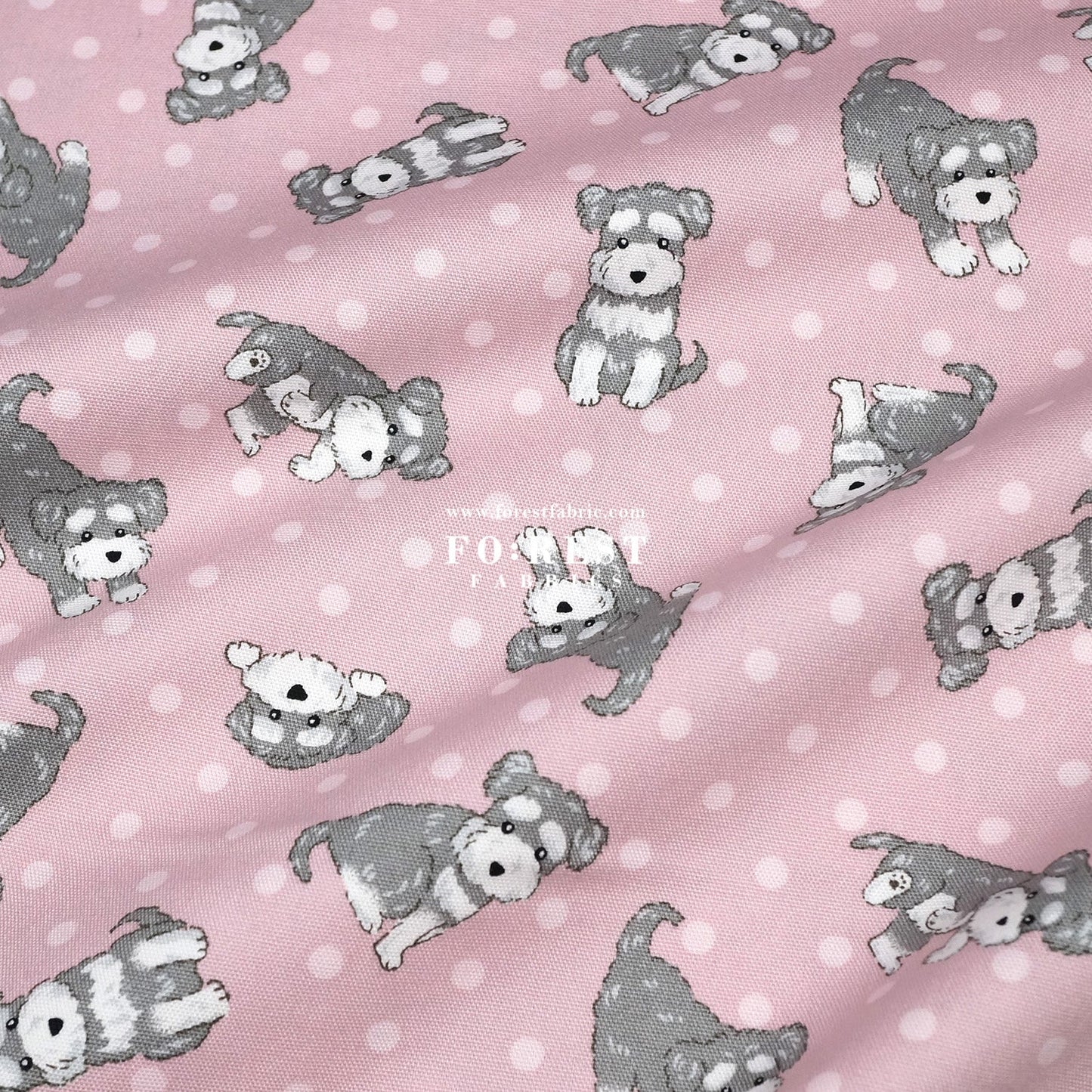 oxford - Schnauzer Dogs fabric - FO:REST Fabric 布恩堂Liberty fabrictana lawnjapanese fabricykk zipper