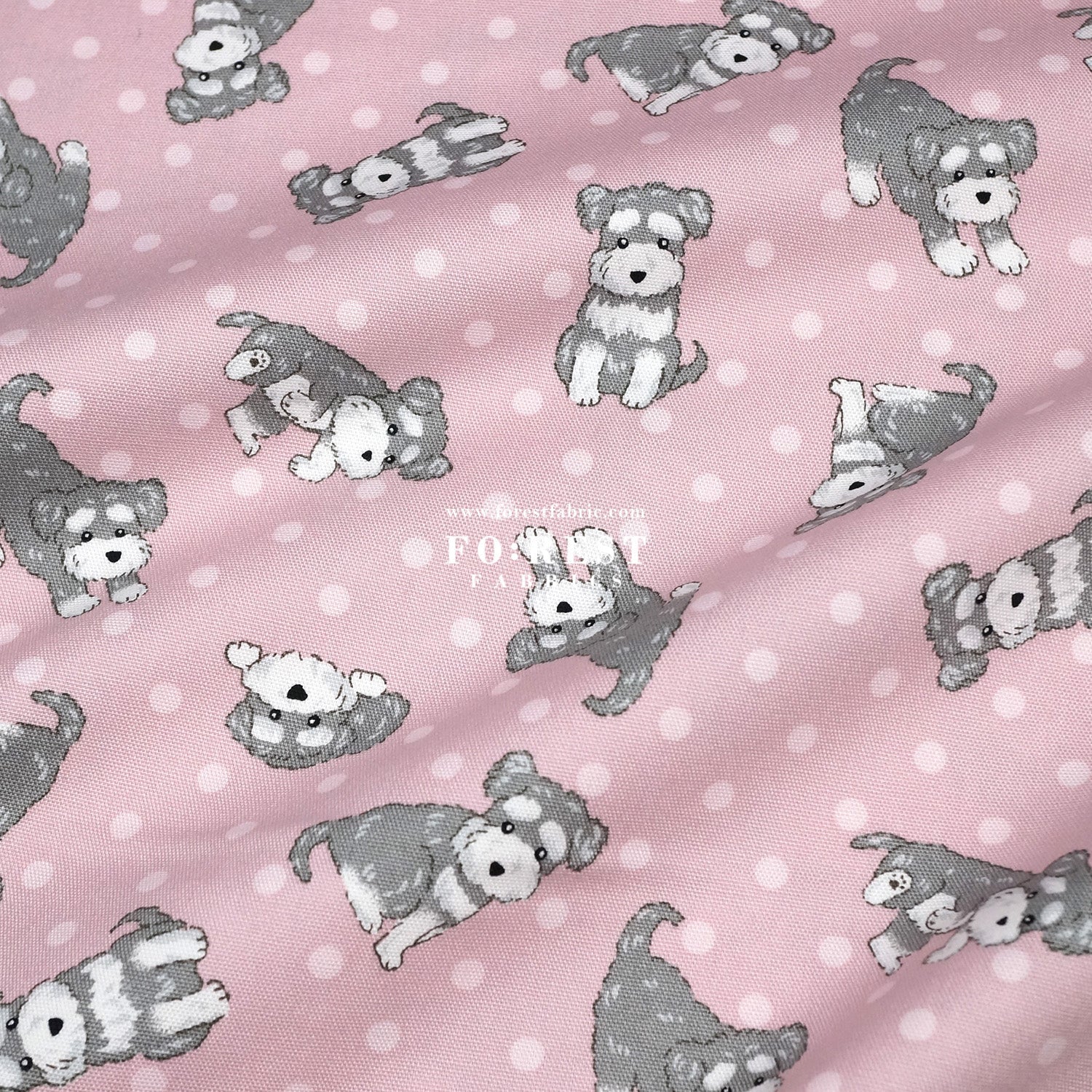 oxford - Schnauzer Dogs fabric - FO:REST Fabric 布恩堂Liberty fabrictana lawnjapanese fabricykk zipper