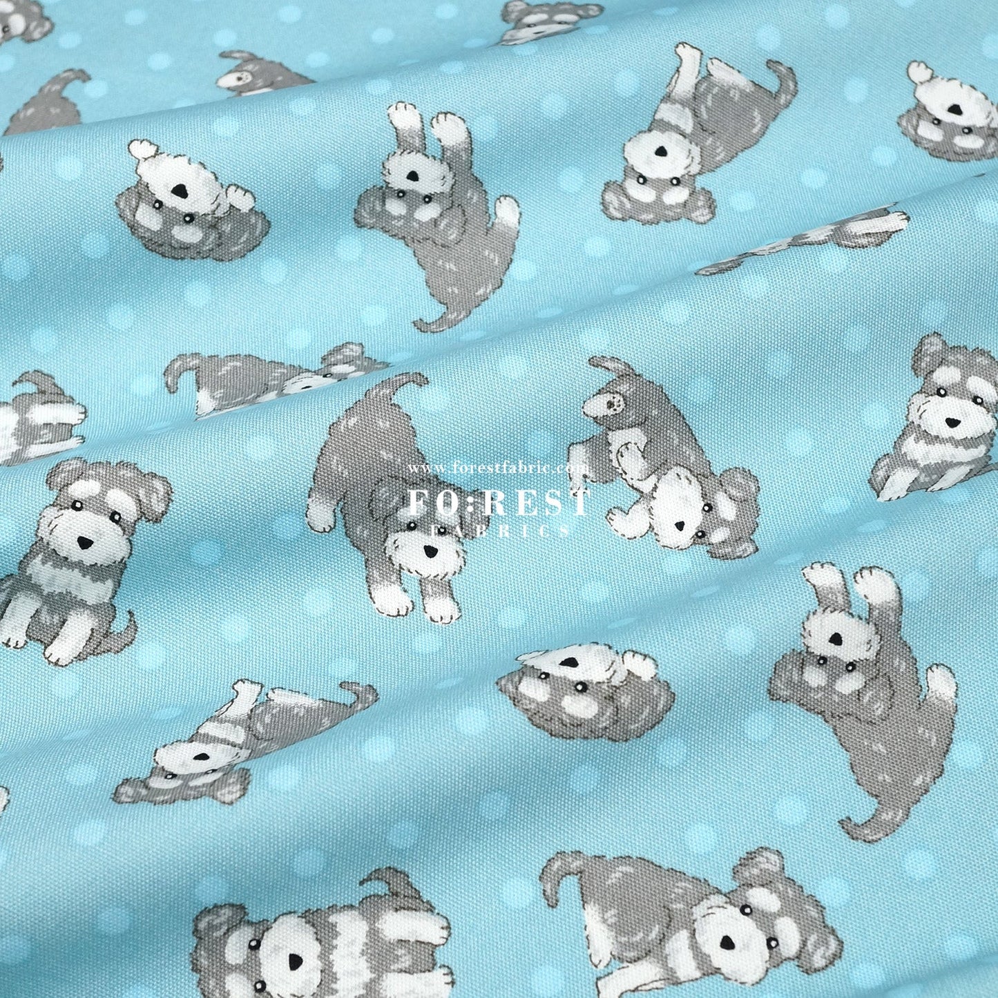 oxford - Schnauzer Dogs fabric - FO:REST Fabric 布恩堂Liberty fabrictana lawnjapanese fabricykk zipper