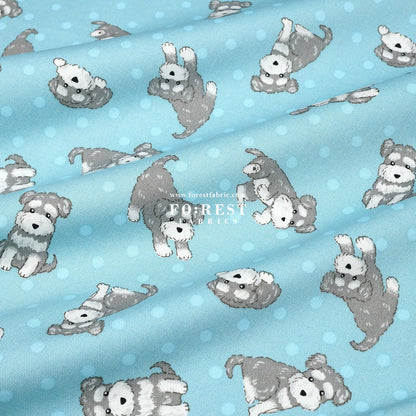 oxford - Schnauzer Dogs fabric - FO:REST Fabric 布恩堂Liberty fabrictana lawnjapanese fabricykk zipper