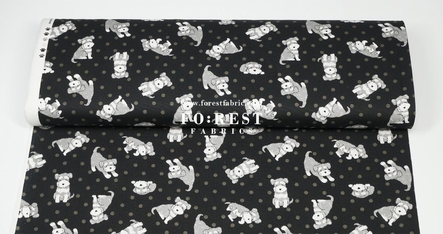 oxford - Schnauzer Dogs fabric - FO:REST Fabric 布恩堂Liberty fabrictana lawnjapanese fabricykk zipper
