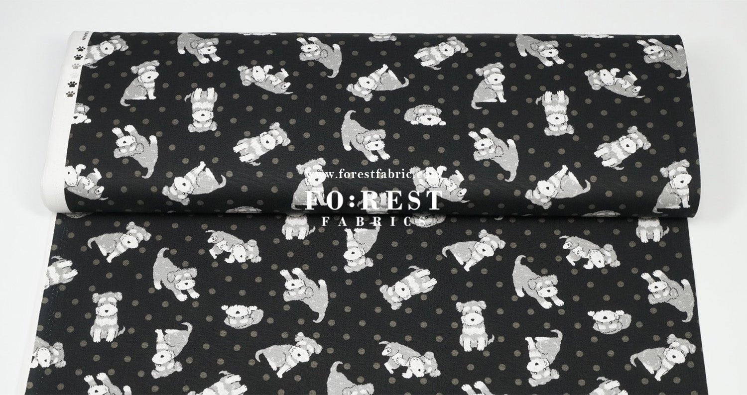 oxford - Schnauzer Dogs fabric - FO:REST Fabric 布恩堂Liberty fabrictana lawnjapanese fabricykk zipper