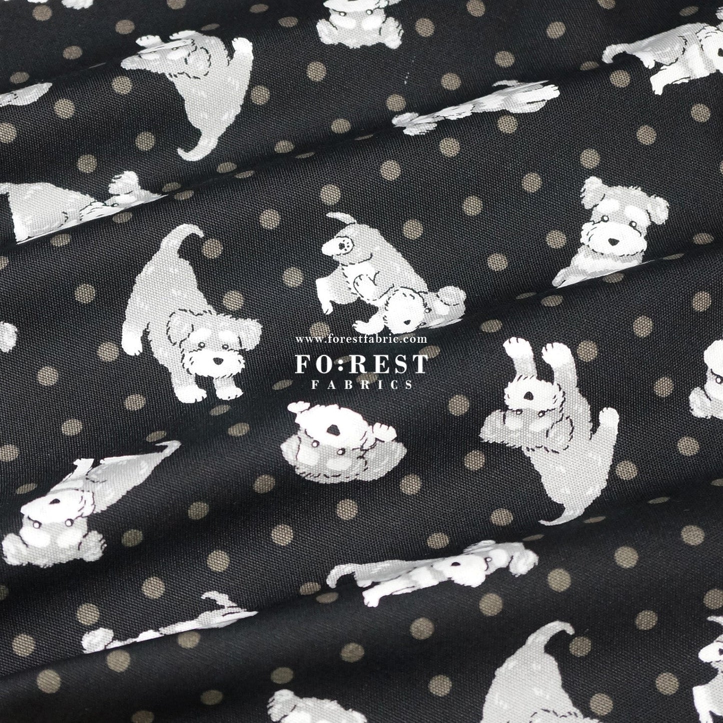 oxford - Schnauzer Dogs fabric - FO:REST Fabric 布恩堂Liberty fabrictana lawnjapanese fabricykk zipper