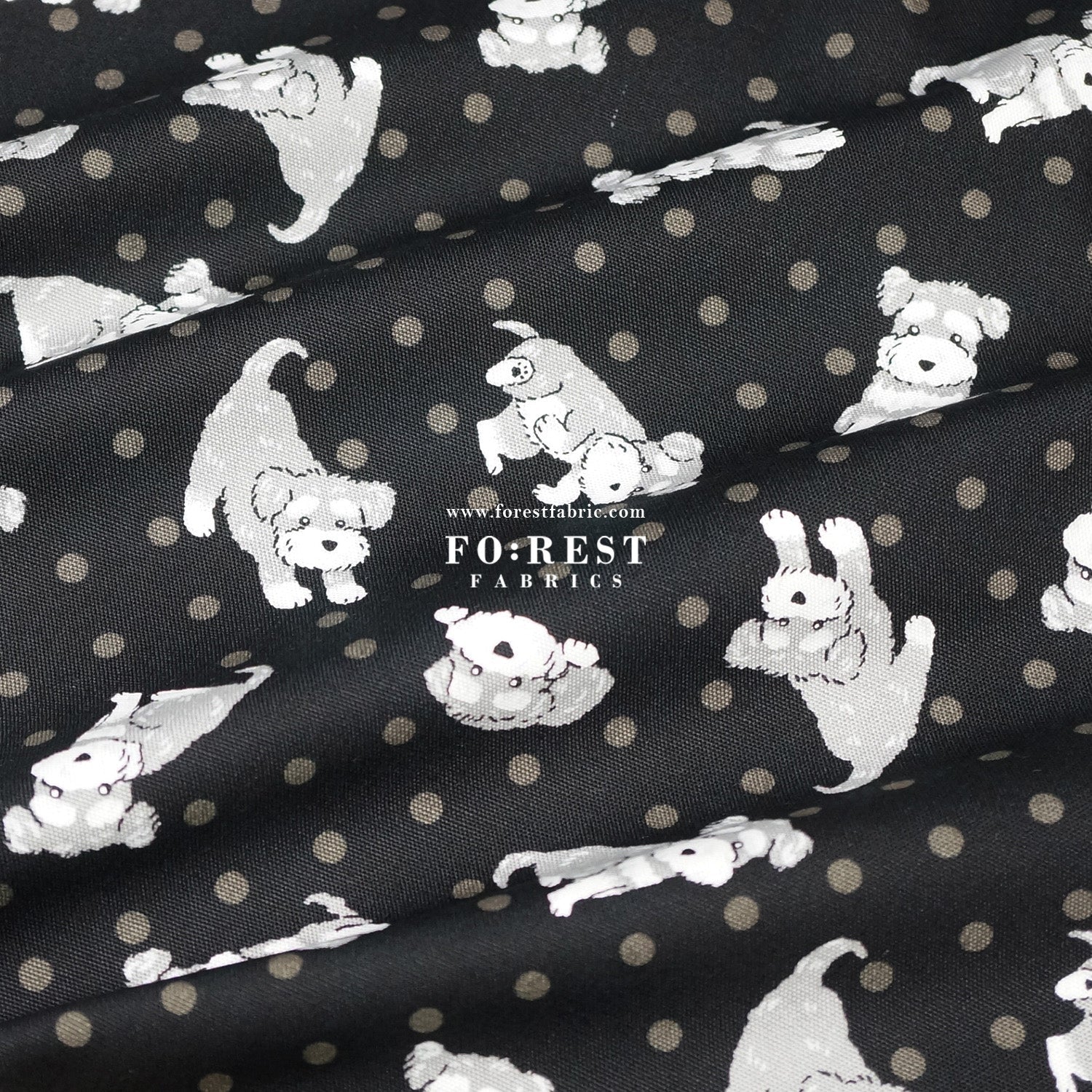 oxford - Schnauzer Dogs fabric - FO:REST Fabric 布恩堂Liberty fabrictana lawnjapanese fabricykk zipper