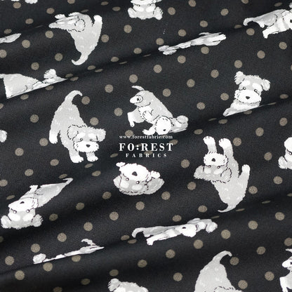 oxford - Schnauzer Dogs fabric - FO:REST Fabric 布恩堂Liberty fabrictana lawnjapanese fabricykk zipper