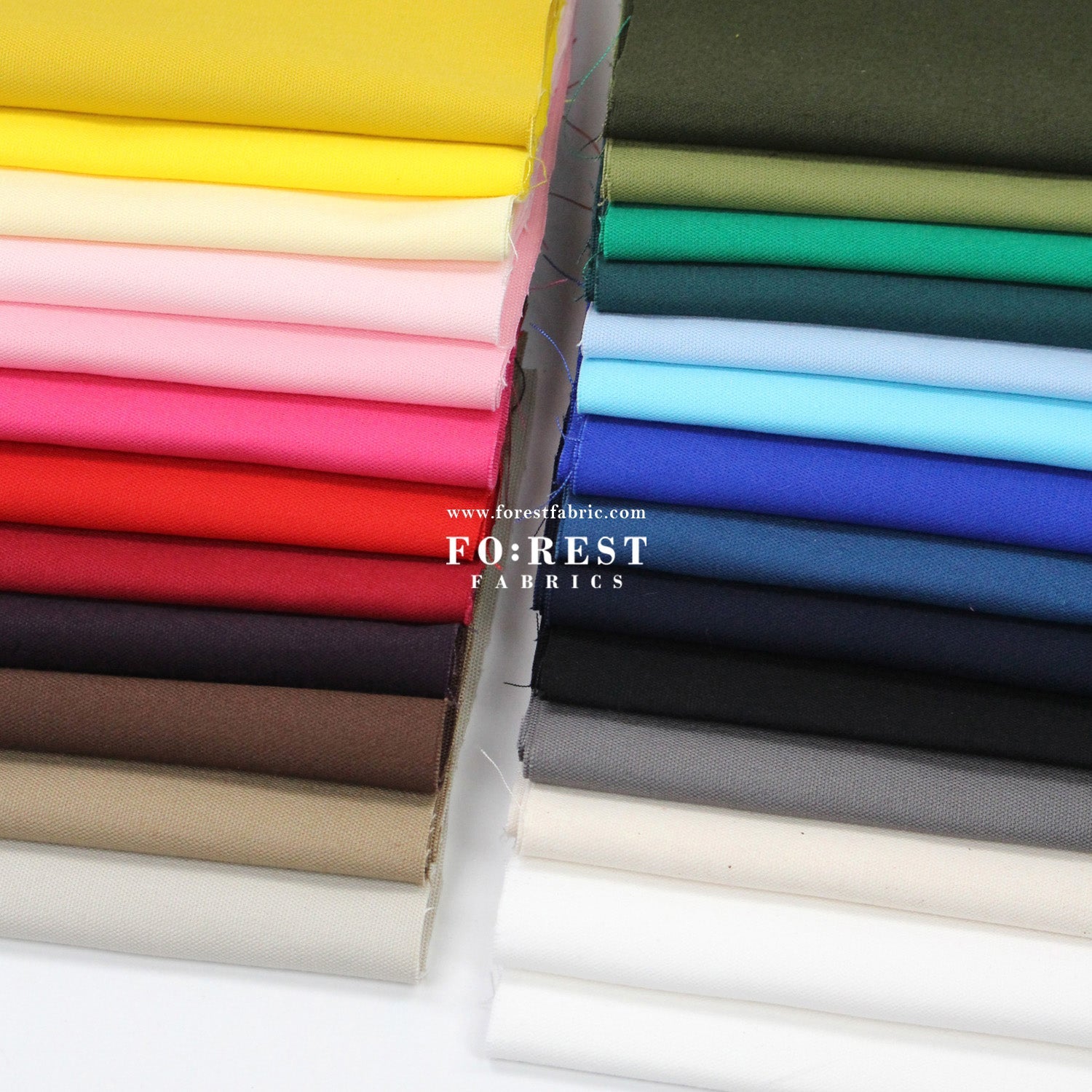 Oxford - solid Plain Fabric 薄牛津 - FO:REST Fabric 布恩堂Liberty fabrictana lawnjapanese fabricykk zipper