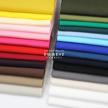Oxford - solid Plain Fabric 薄牛津 - FO:REST Fabric 布恩堂Liberty fabrictana lawnjapanese fabricykk zipper