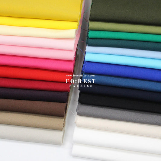 Oxford - solid Plain Fabric 薄牛津 - FO:REST Fabric 布恩堂Liberty fabrictana lawnjapanese fabricykk zipper