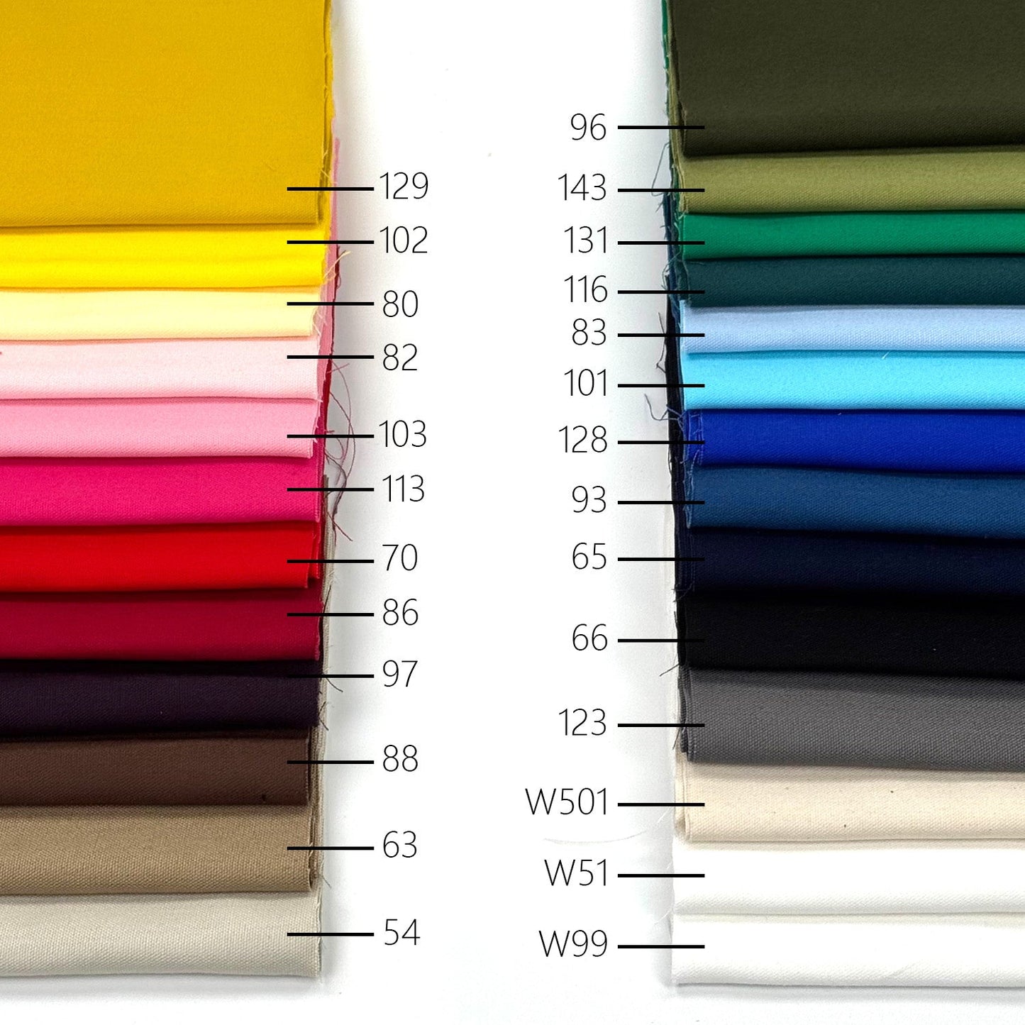Oxford - solid Plain Fabric 薄牛津 - FO:REST Fabric 布恩堂Liberty fabrictana lawnjapanese fabricykk zipper