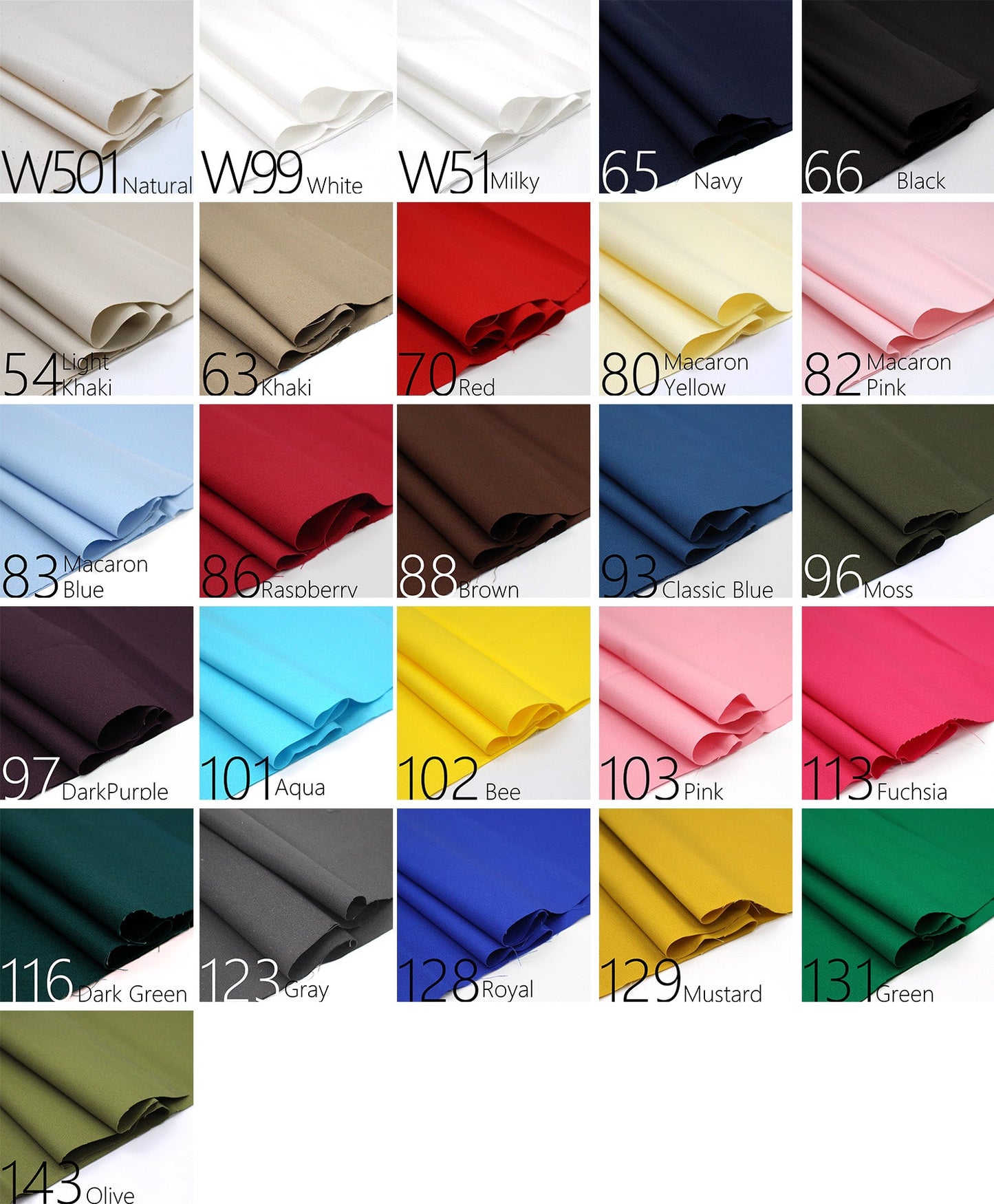 Oxford - solid Plain Fabric 薄牛津 - FO:REST Fabric 布恩堂Liberty fabrictana lawnjapanese fabricykk zipper