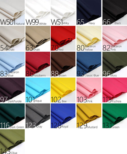 Oxford - solid Plain Fabric 薄牛津 - FO:REST Fabric 布恩堂Liberty fabrictana lawnjapanese fabricykk zipper