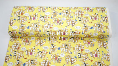 oxford - Travel Shiba Inu Dogs fabric - FO:REST Fabric 布恩堂Liberty fabrictana lawnjapanese fabricykk zipper
