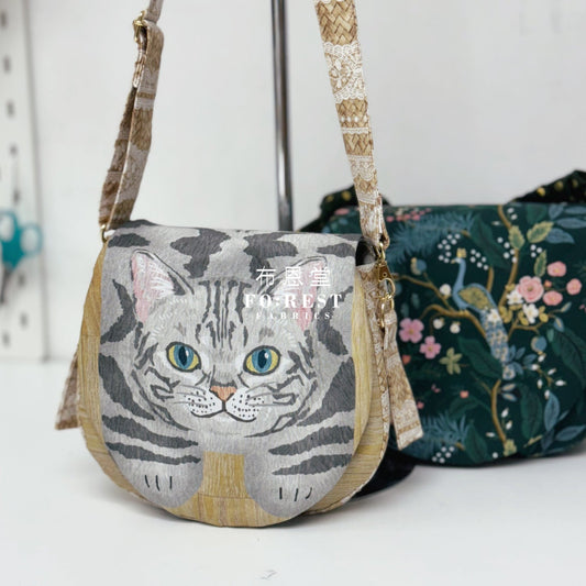 Paper Pattern saddle bag - FO:REST Fabric 布恩堂Liberty fabrictana lawnjapanese fabricykk zipper