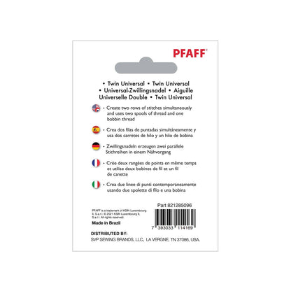 PFAFF® Twin Universal Needle - Size 80/12 - 1.6mm 萬用家用雙針 - FO:REST Fabric 布恩堂Liberty fabrictana lawnjapanese fabricykk zipper