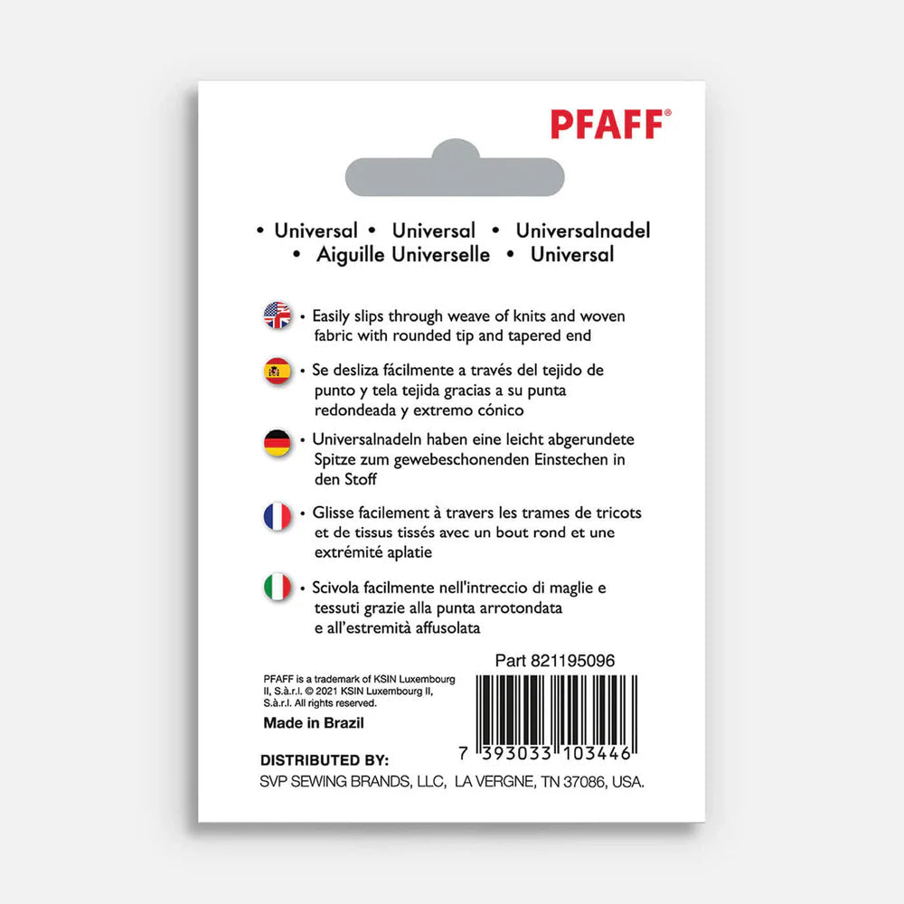 PFAFF® Universal Needles Assorted 萬用家用車針 - FO:REST Fabric 布恩堂Liberty fabrictana lawnjapanese fabricykk zipper