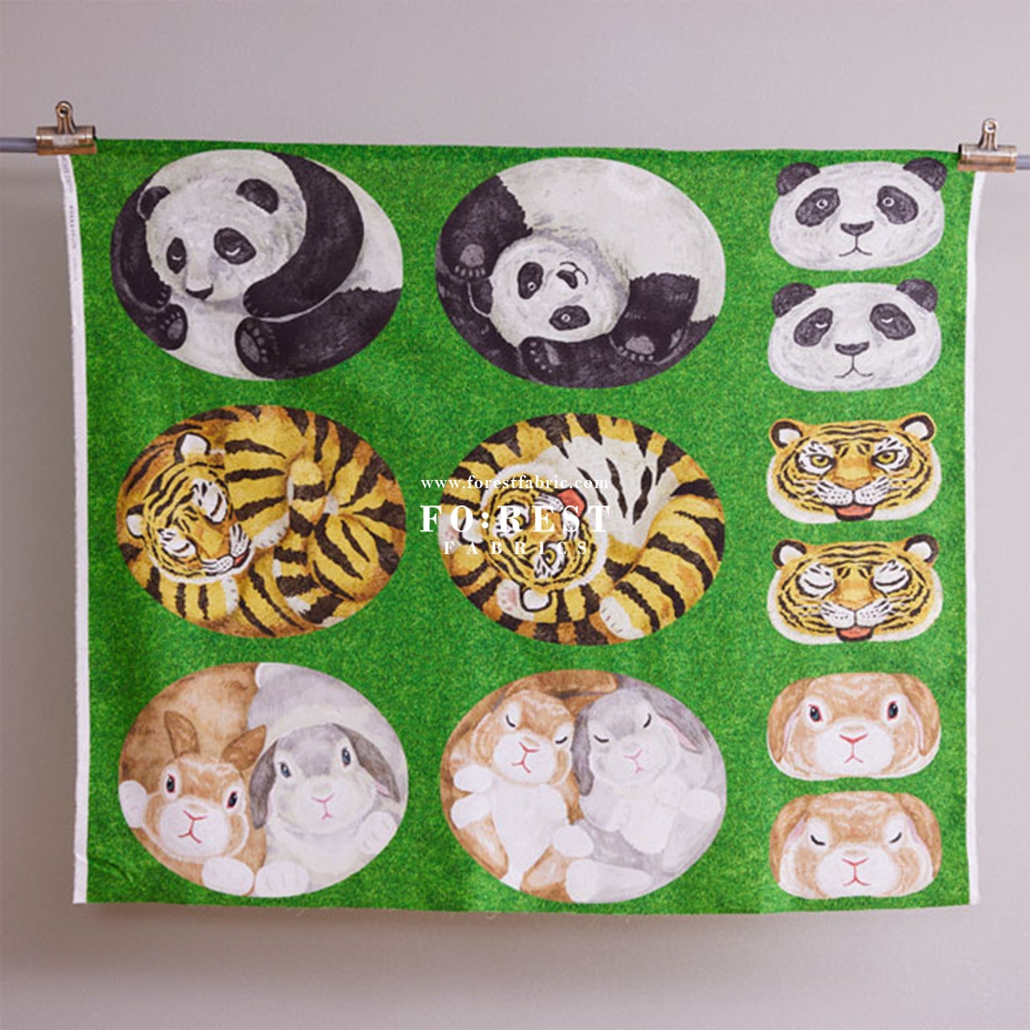 Pre - cut cotton - Home Deco animal fabric - FO:REST Fabric 布恩堂Liberty fabrictana lawnjapanese fabricykk zipper