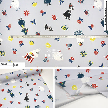 Quick Dry Polystser - Moomin 速乾 (member) - FO:REST Fabric 布恩堂Liberty fabrictana lawnjapanese fabricykk zipper