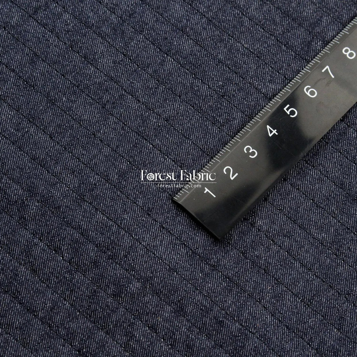 Quilted 5oz Denim fabric - solid Bespoke - FO:REST Fabric 布恩堂Liberty fabric#tana lawn#japanese fabric#ykk zipper#