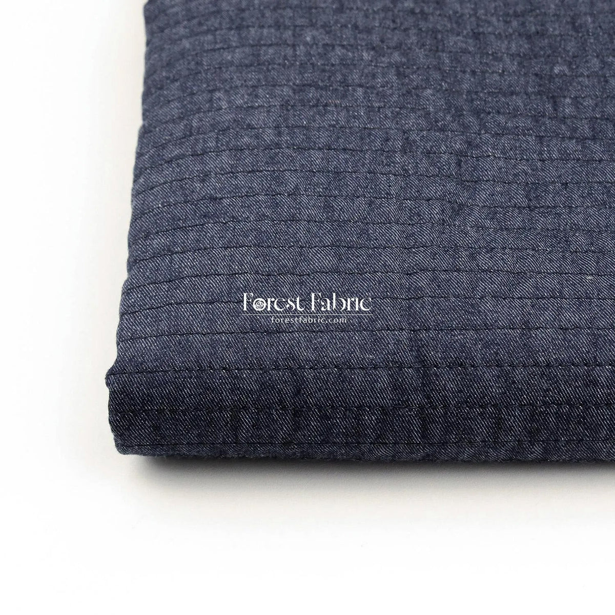 Quilted 5oz Denim fabric - solid Bespoke - FO:REST Fabric 布恩堂Liberty fabric#tana lawn#japanese fabric#ykk zipper#