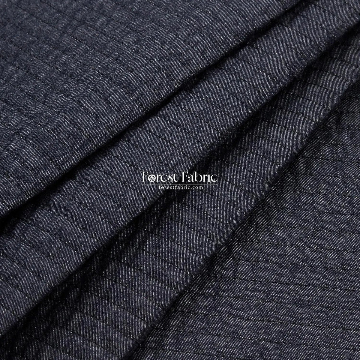 Quilted 5oz Denim fabric - solid Bespoke - FO:REST Fabric 布恩堂Liberty fabric#tana lawn#japanese fabric#ykk zipper#