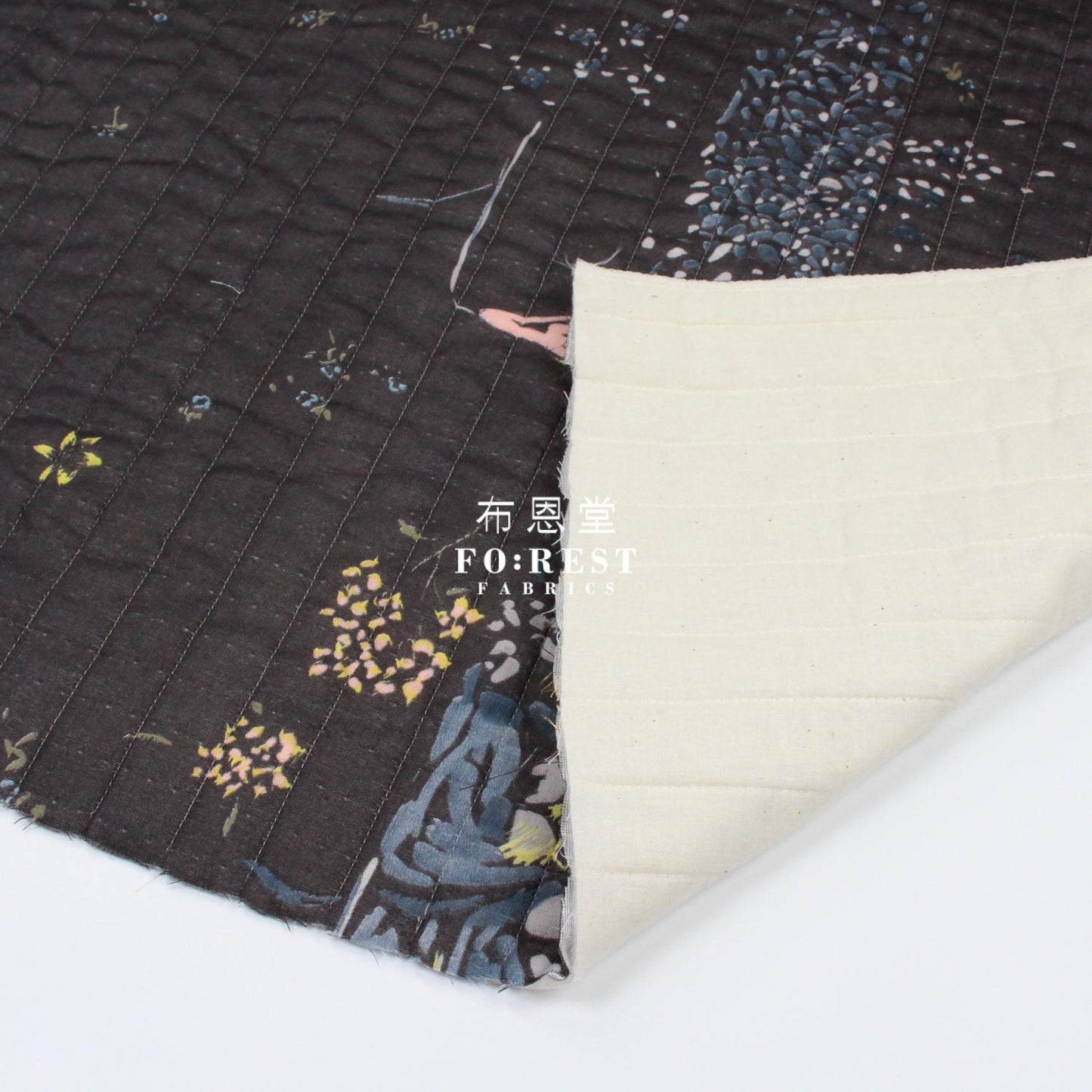 Quilted Organic double gauze - Nani iro fabric 間棉 - FO:REST Fabric 布恩堂Liberty fabrictana lawnjapanese fabricykk zipper