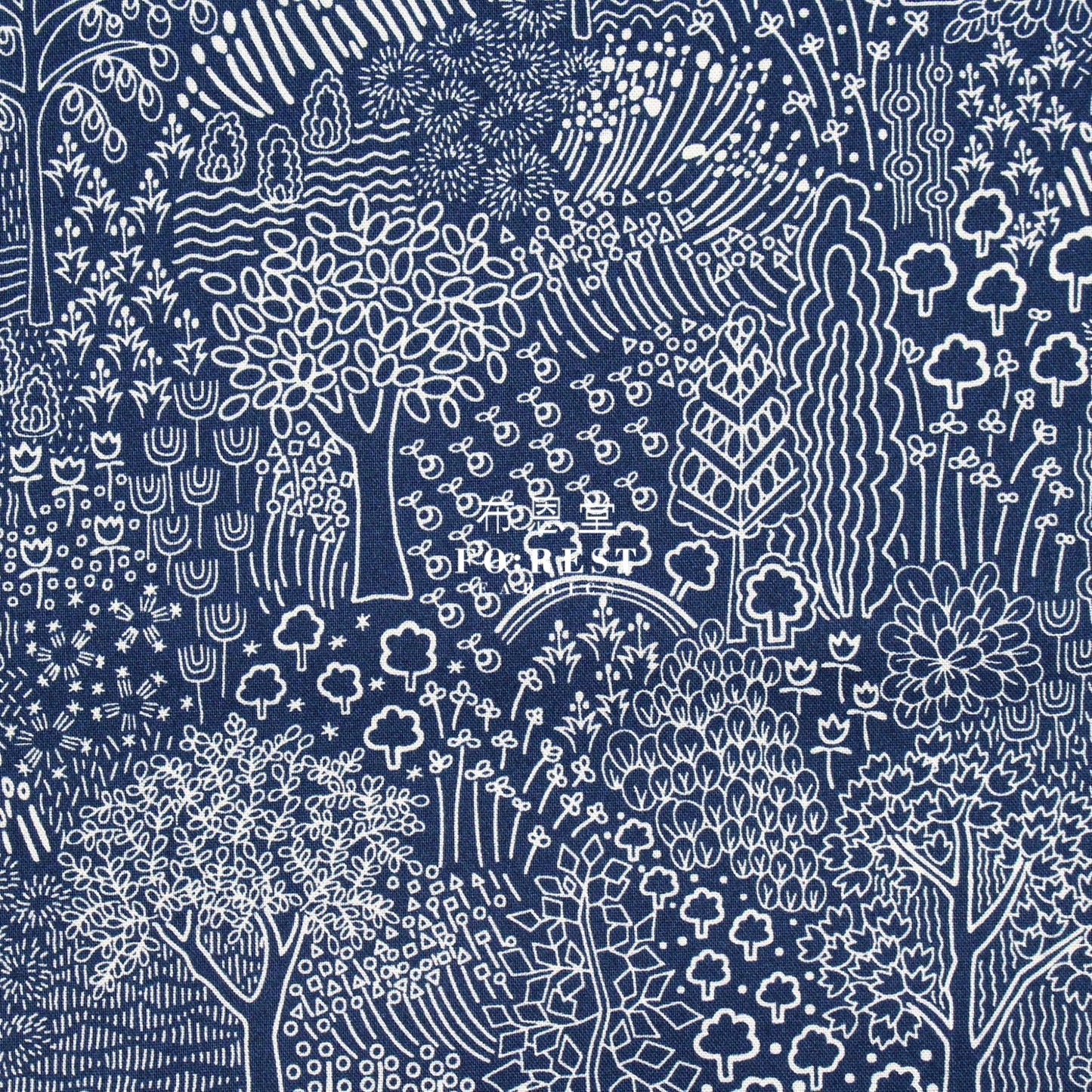 Quilting Liberty - Arboretum Shadow C - FO:REST Fabric 布恩堂Liberty fabrictana lawnjapanese fabricykk zipper