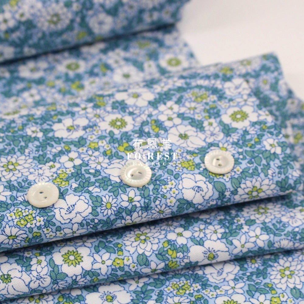 Quilting Liberty - Arley Blossom A - FO:REST Fabric 布恩堂Liberty fabrictana lawnjapanese fabricykk zipper