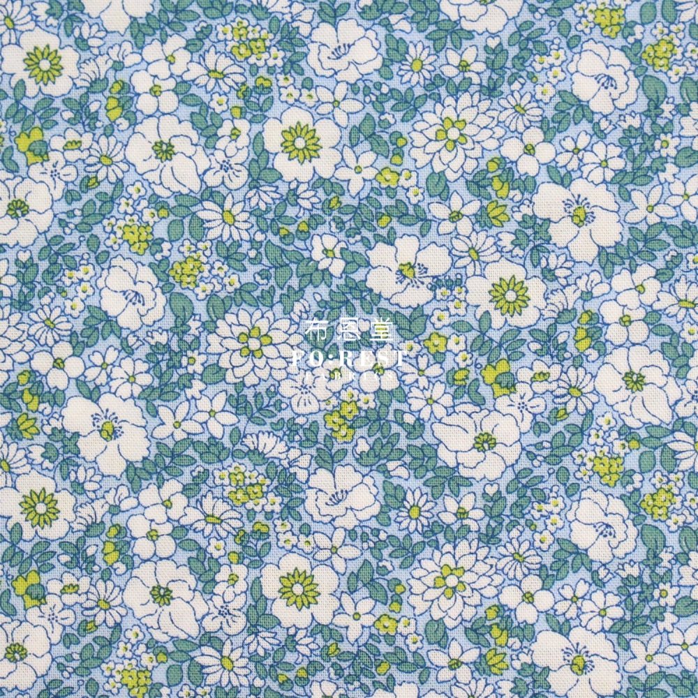 Quilting Liberty - Arley Blossom A - FO:REST Fabric 布恩堂Liberty fabrictana lawnjapanese fabricykk zipper