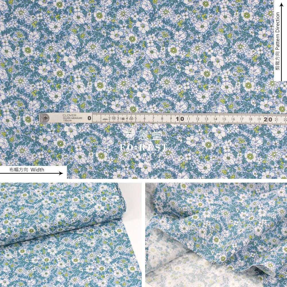 Quilting Liberty - Arley Blossom A - FO:REST Fabric 布恩堂Liberty fabrictana lawnjapanese fabricykk zipper