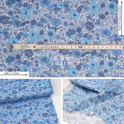 Quilting Liberty - Arley Park A - FO:REST Fabric 布恩堂Liberty fabrictana lawnjapanese fabricykk zipper