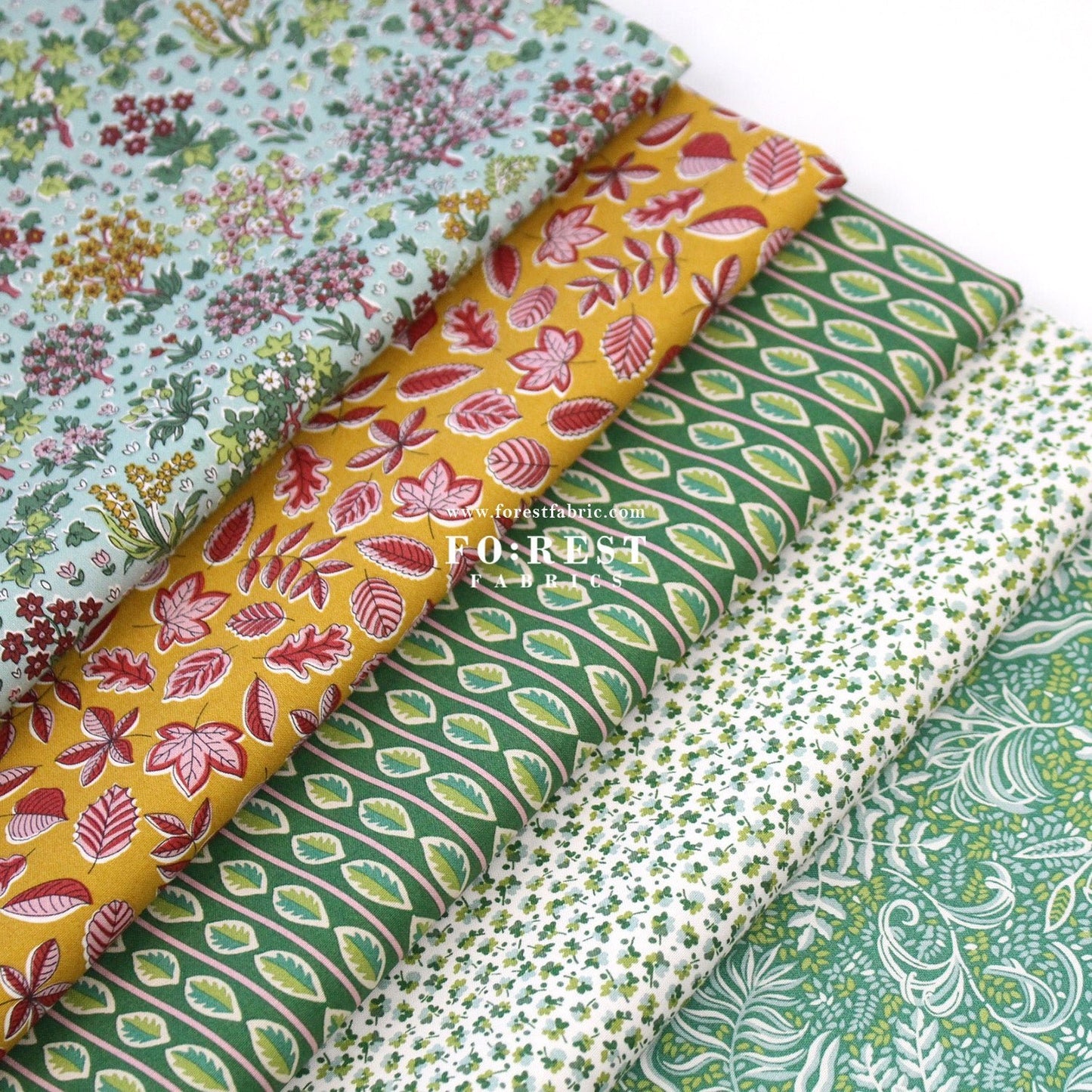 Quilting Liberty - Autumn Woodland 1 fabric - FO:REST Fabric 布恩堂Liberty fabrictana lawnjapanese fabricykk zipper
