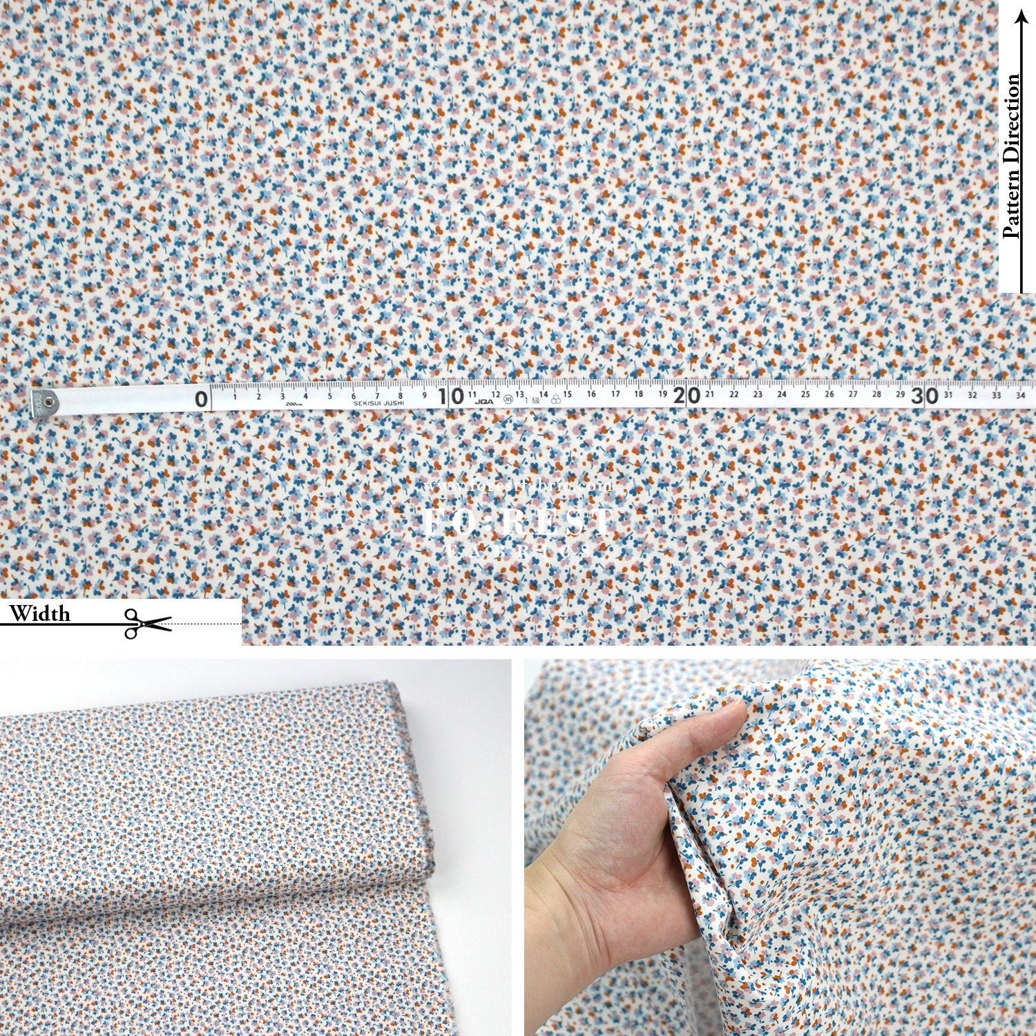 Quilting Liberty - Autumn Woodland 2 fabric - FO:REST Fabric 布恩堂Liberty fabrictana lawnjapanese fabricykk zipper