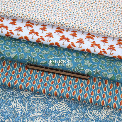 Quilting Liberty - Autumn Woodland 2 fabric - FO:REST Fabric 布恩堂Liberty fabrictana lawnjapanese fabricykk zipper