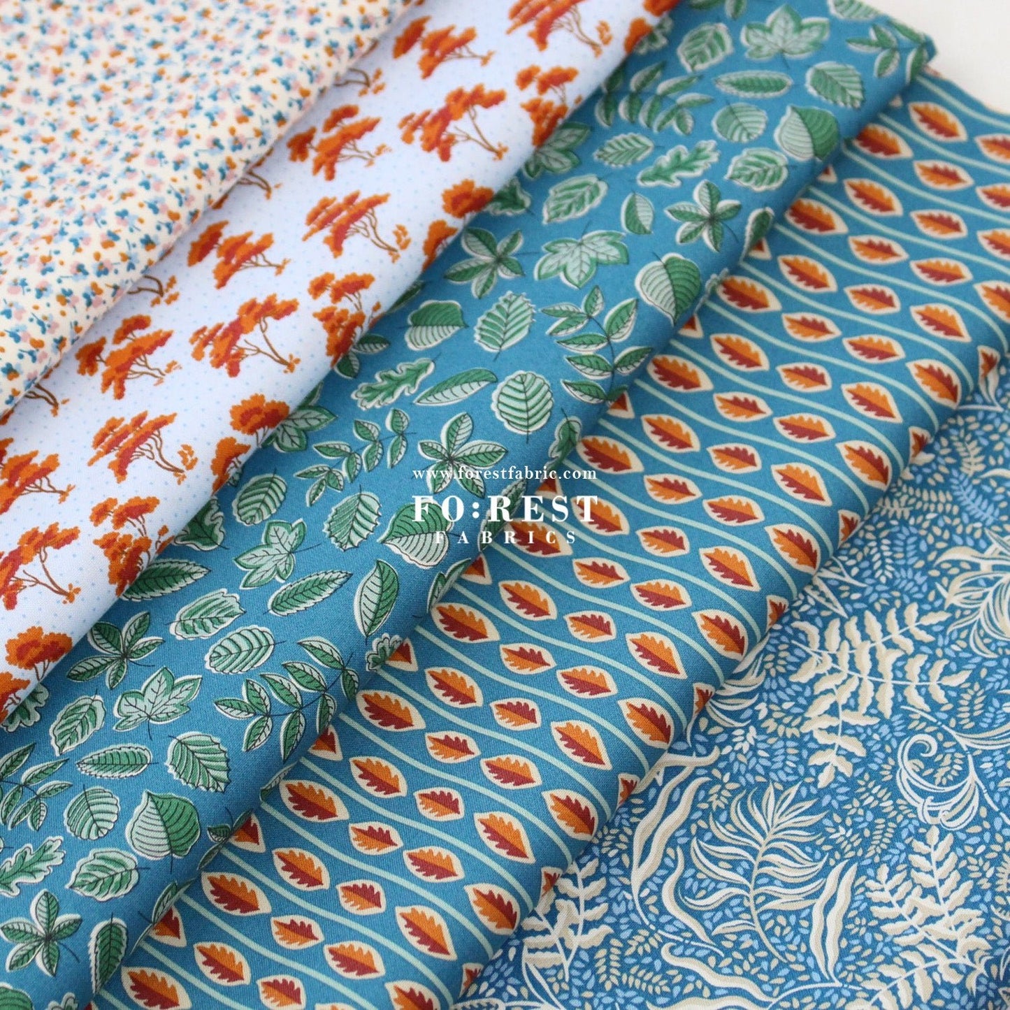 Quilting Liberty - Autumn Woodland 2 fabric - FO:REST Fabric 布恩堂Liberty fabrictana lawnjapanese fabricykk zipper