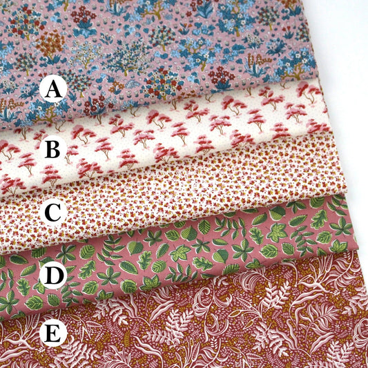 Quilting Liberty - Autumn Woodland 3 fabric - FO:REST Fabric 布恩堂Liberty fabrictana lawnjapanese fabricykk zipper