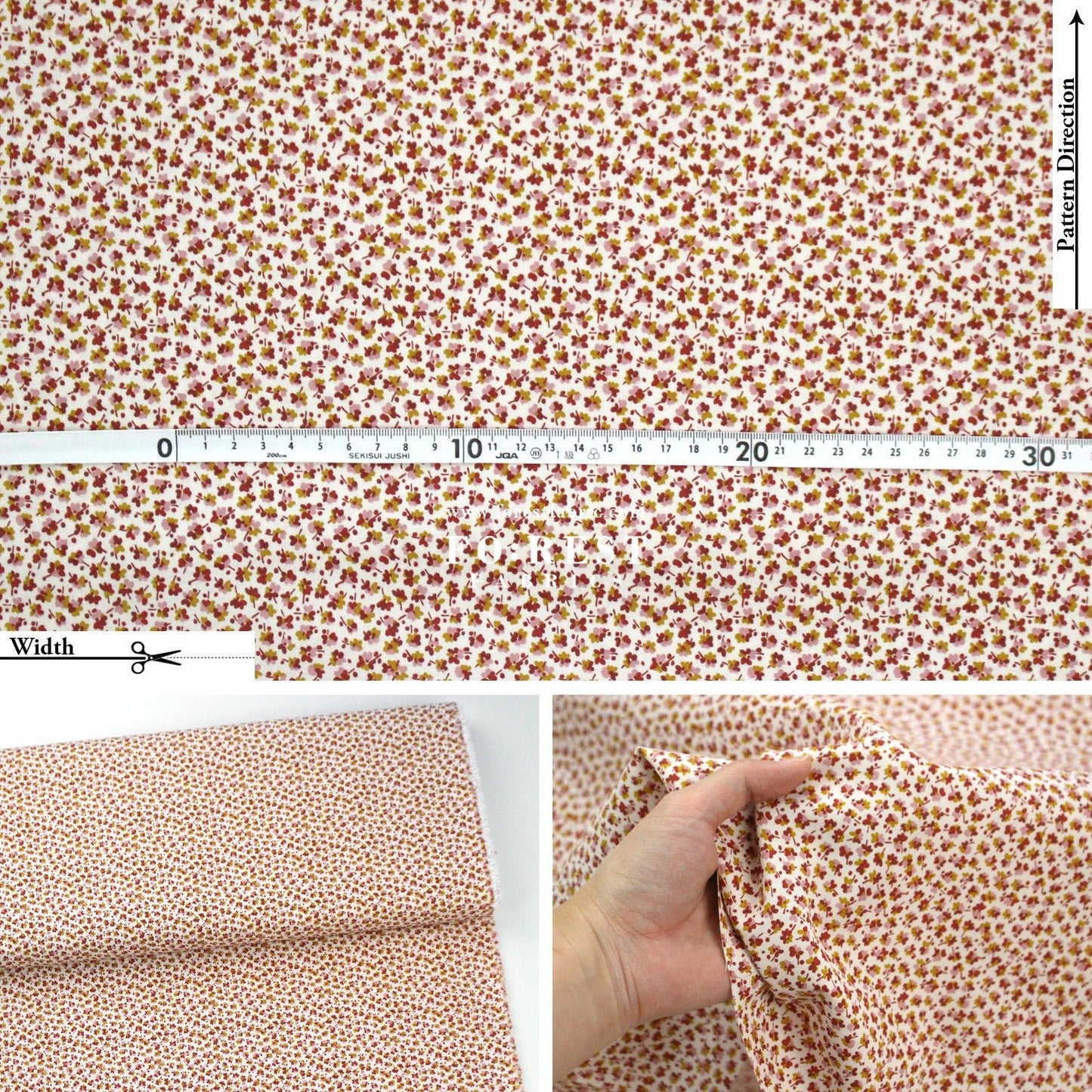 Quilting Liberty - Autumn Woodland 3 fabric - FO:REST Fabric 布恩堂Liberty fabrictana lawnjapanese fabricykk zipper