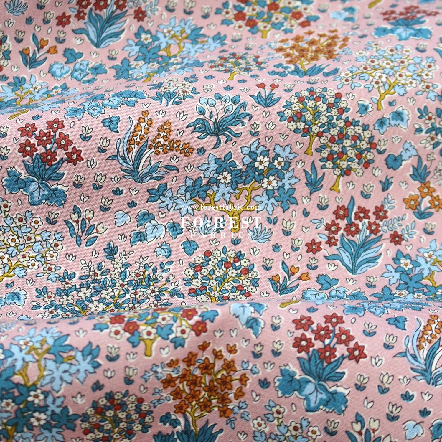 Quilting Liberty - Autumn Woodland 3 fabric - FO:REST Fabric 布恩堂Liberty fabrictana lawnjapanese fabricykk zipper