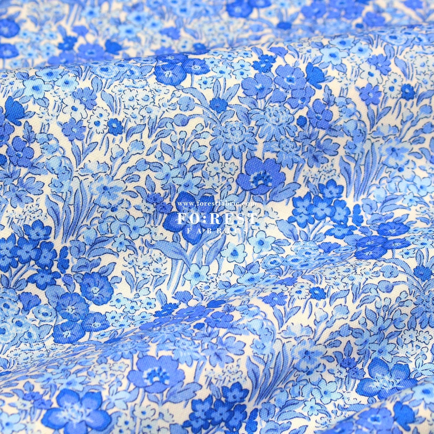 Quilting Liberty - Blooming Flowerbed fabric A - FO:REST Fabric 布恩堂Liberty fabrictana lawnjapanese fabricykk zipper