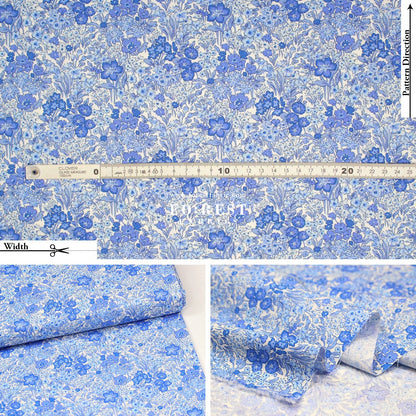 Quilting Liberty - Blooming Flowerbed fabric A - FO:REST Fabric 布恩堂Liberty fabrictana lawnjapanese fabricykk zipper