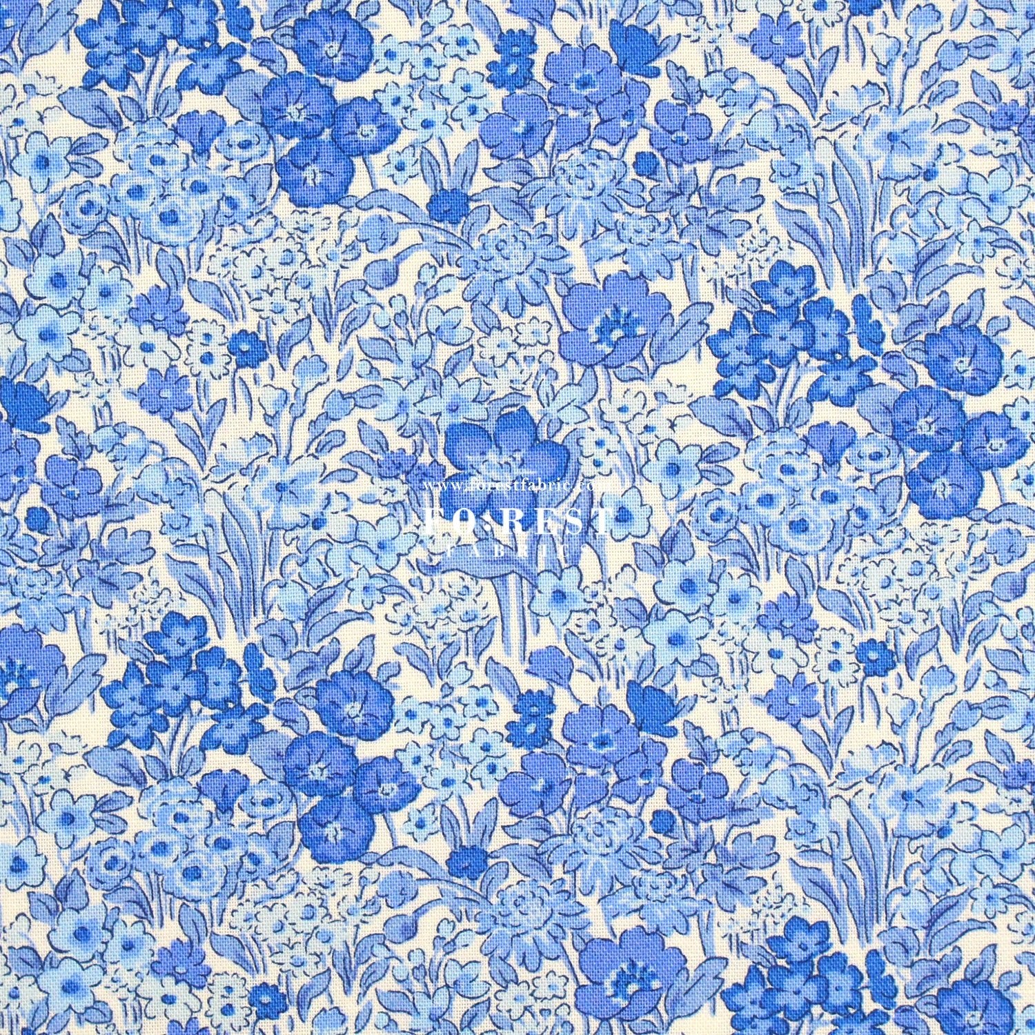 Quilting Liberty - Blooming Flowerbed fabric A - FO:REST Fabric 布恩堂Liberty fabrictana lawnjapanese fabricykk zipper