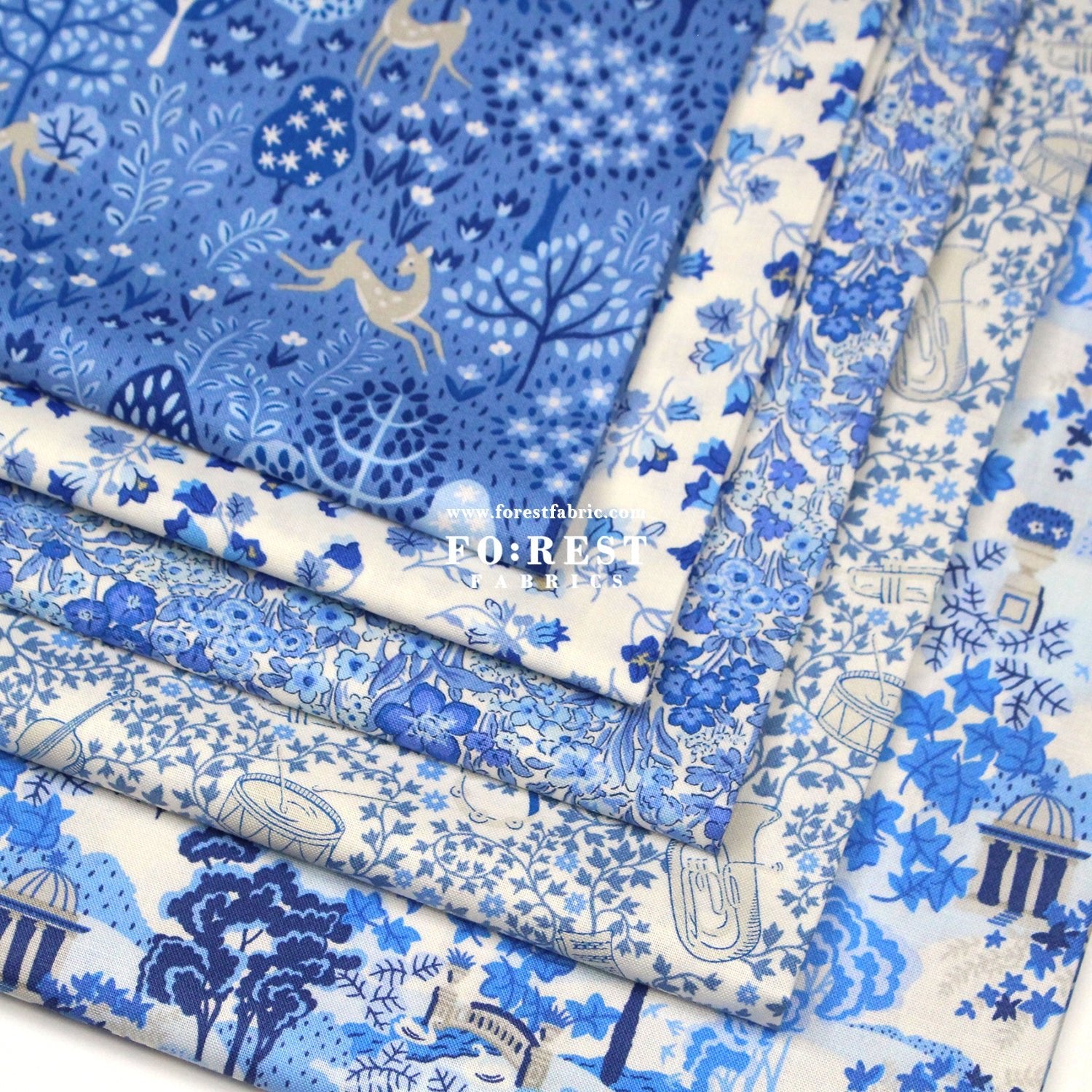 Quilting Liberty - Blooming Flowerbed fabric A - FO:REST Fabric 布恩堂Liberty fabrictana lawnjapanese fabricykk zipper