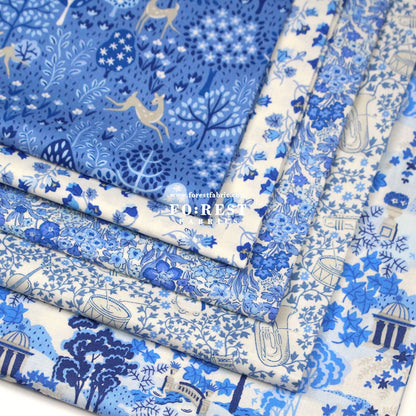 Quilting Liberty - Blooming Flowerbed fabric A - FO:REST Fabric 布恩堂Liberty fabrictana lawnjapanese fabricykk zipper