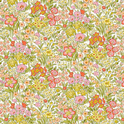 Quilting Liberty - Blooming Flowerbed fabric B - FO:REST Fabric 布恩堂Liberty fabrictana lawnjapanese fabricykk zipper