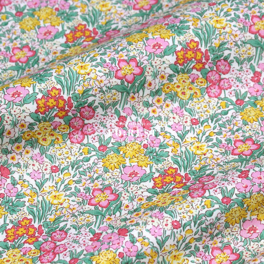 Quilting Liberty - Blooming Flowerbed fabric C - FO:REST Fabric 布恩堂Liberty fabrictana lawnjapanese fabricykk zipper