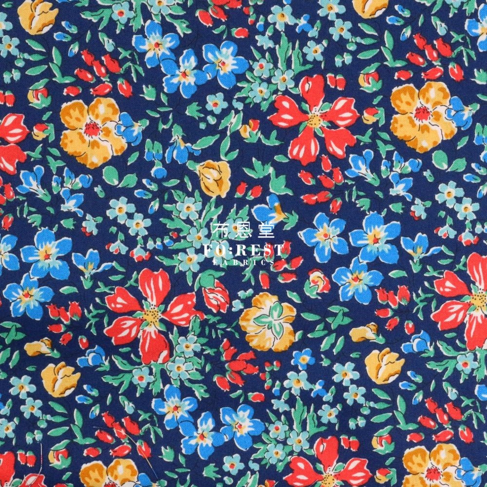 Quilting Liberty - Botanist's Blossom A - FO:REST Fabric 布恩堂Liberty fabrictana lawnjapanese fabricykk zipper
