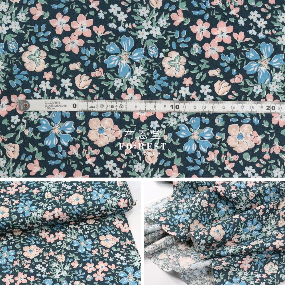 Quilting Liberty - Botanist's Blossom B - FO:REST Fabric 布恩堂Liberty fabrictana lawnjapanese fabricykk zipper