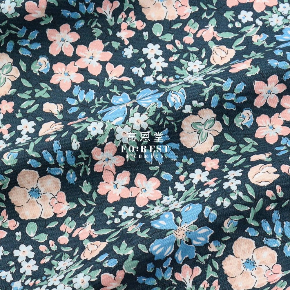 Quilting Liberty - Botanist's Blossom B - FO:REST Fabric 布恩堂Liberty fabrictana lawnjapanese fabricykk zipper