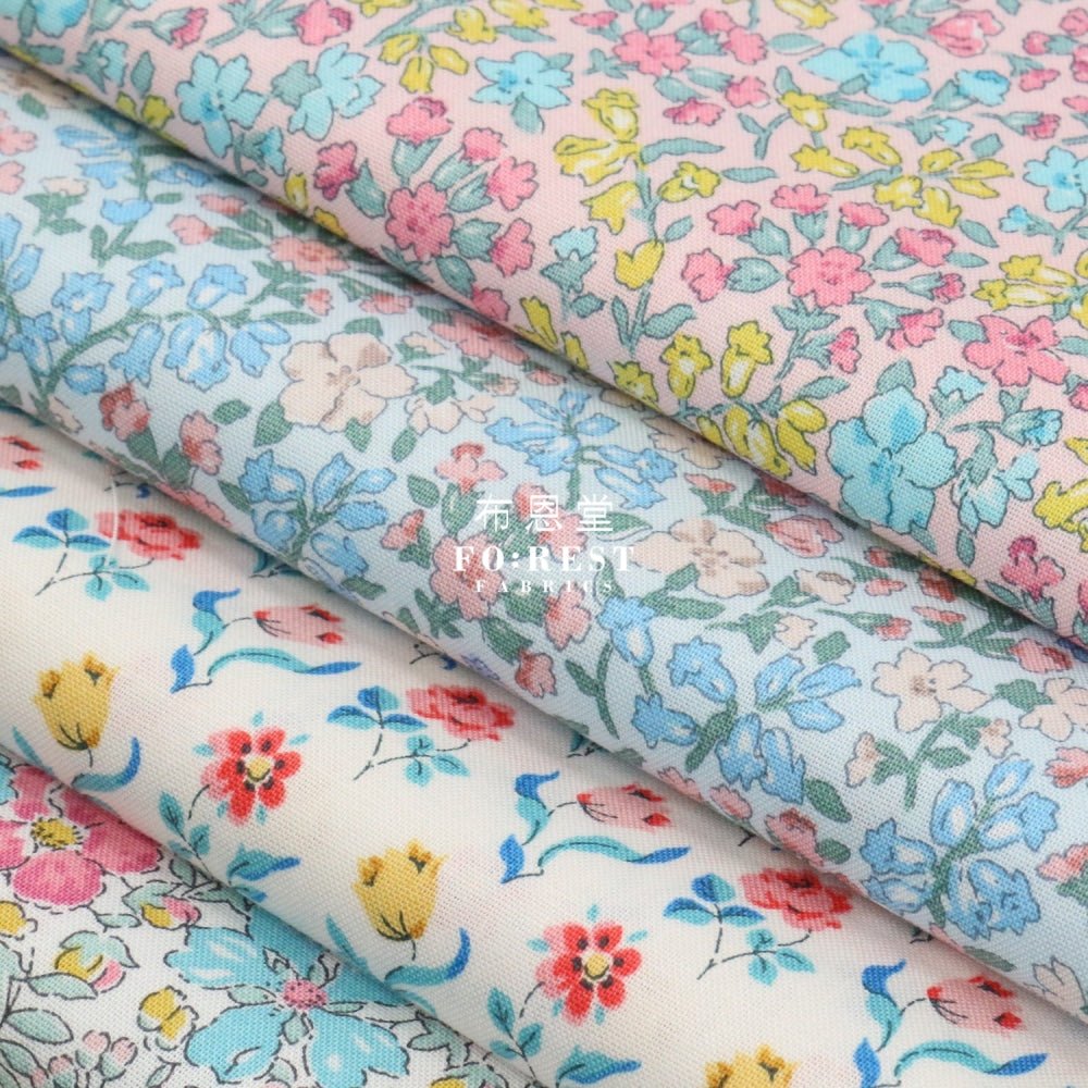 Quilting Liberty - Campion Meadow B - FO:REST Fabric 布恩堂Liberty fabrictana lawnjapanese fabricykk zipper