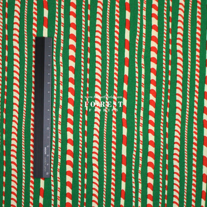 Quilting Liberty - Candy Cane Stripe fabric B - FO:REST Fabric 布恩堂Liberty fabrictana lawnjapanese fabricykk zipper